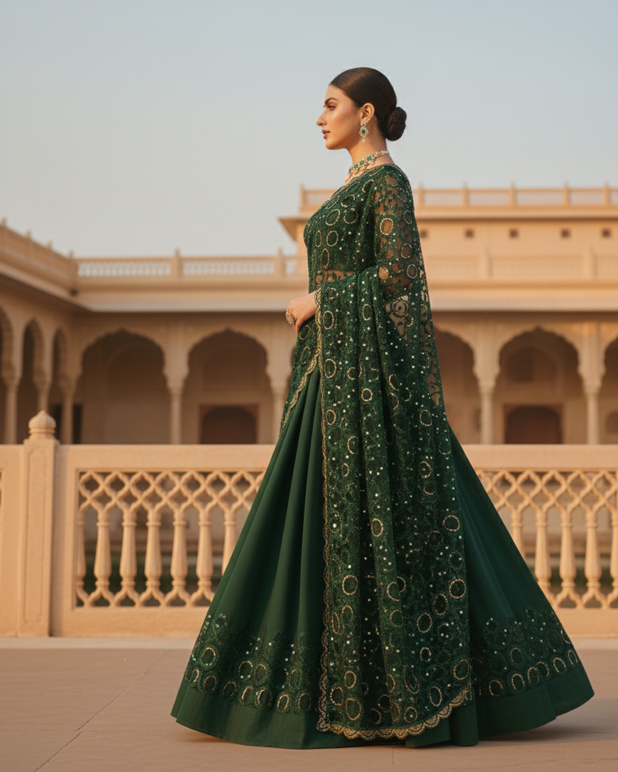 Royal Emerald Saree