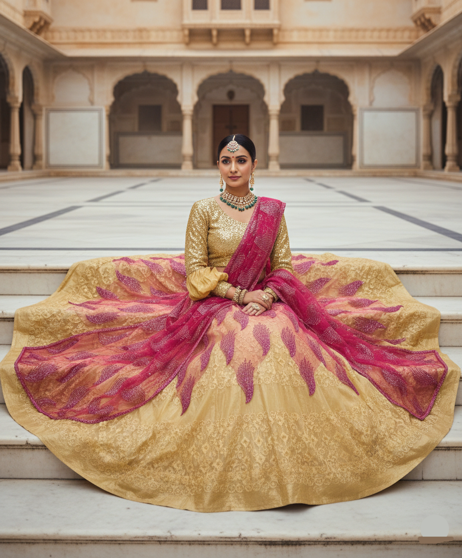 Golden Rani Lehenga