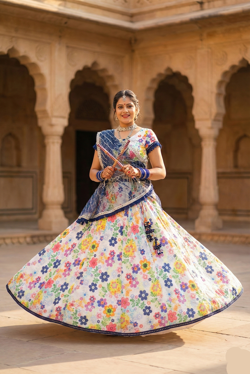 Classic Floral Lehenga