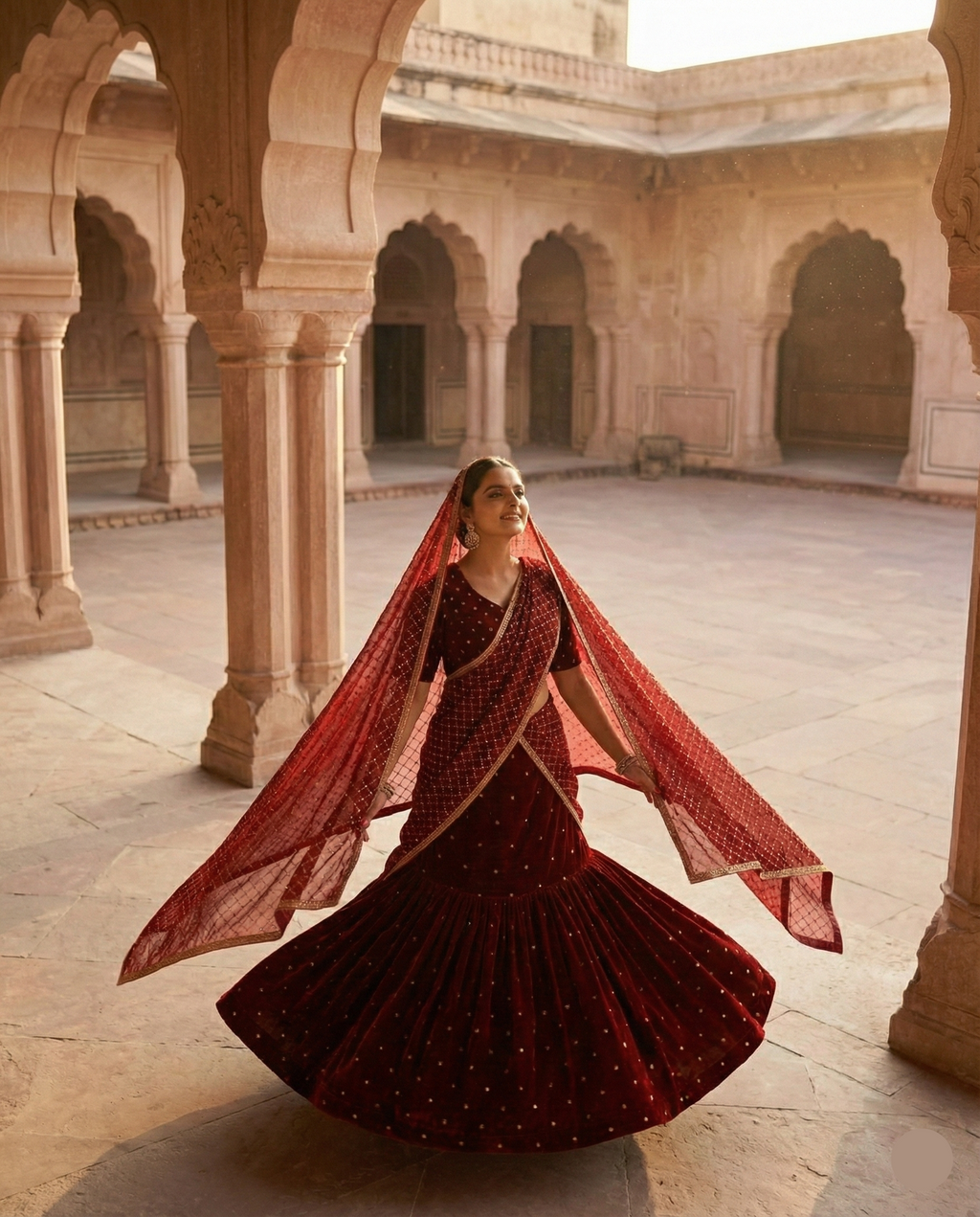 Rangmahal Velvet Lehenga ❤️