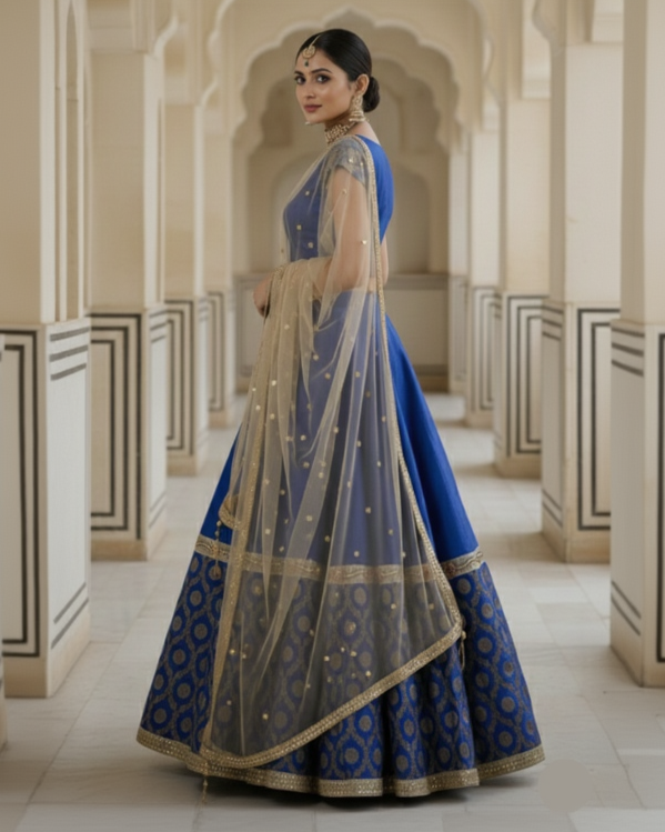 Royal Blue Lehenga