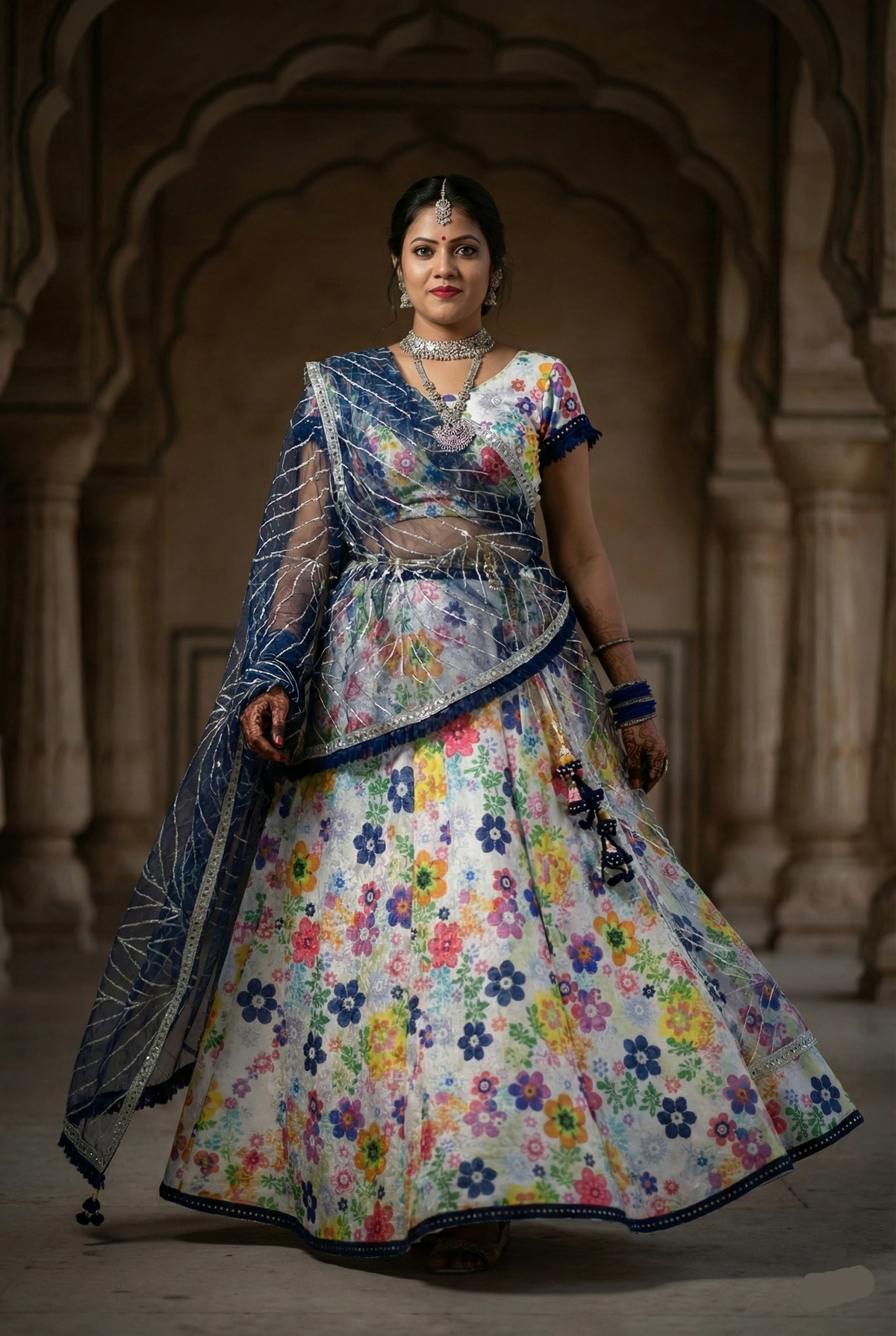 Classic Floral Lehenga