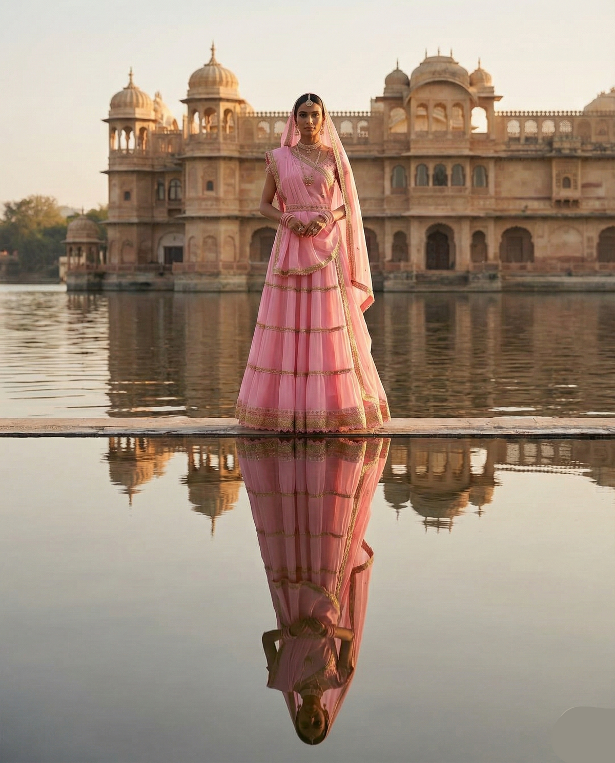 Gulabi Noor Lehenga