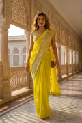 Sunlit Bloom Ready-to-Wear Saree