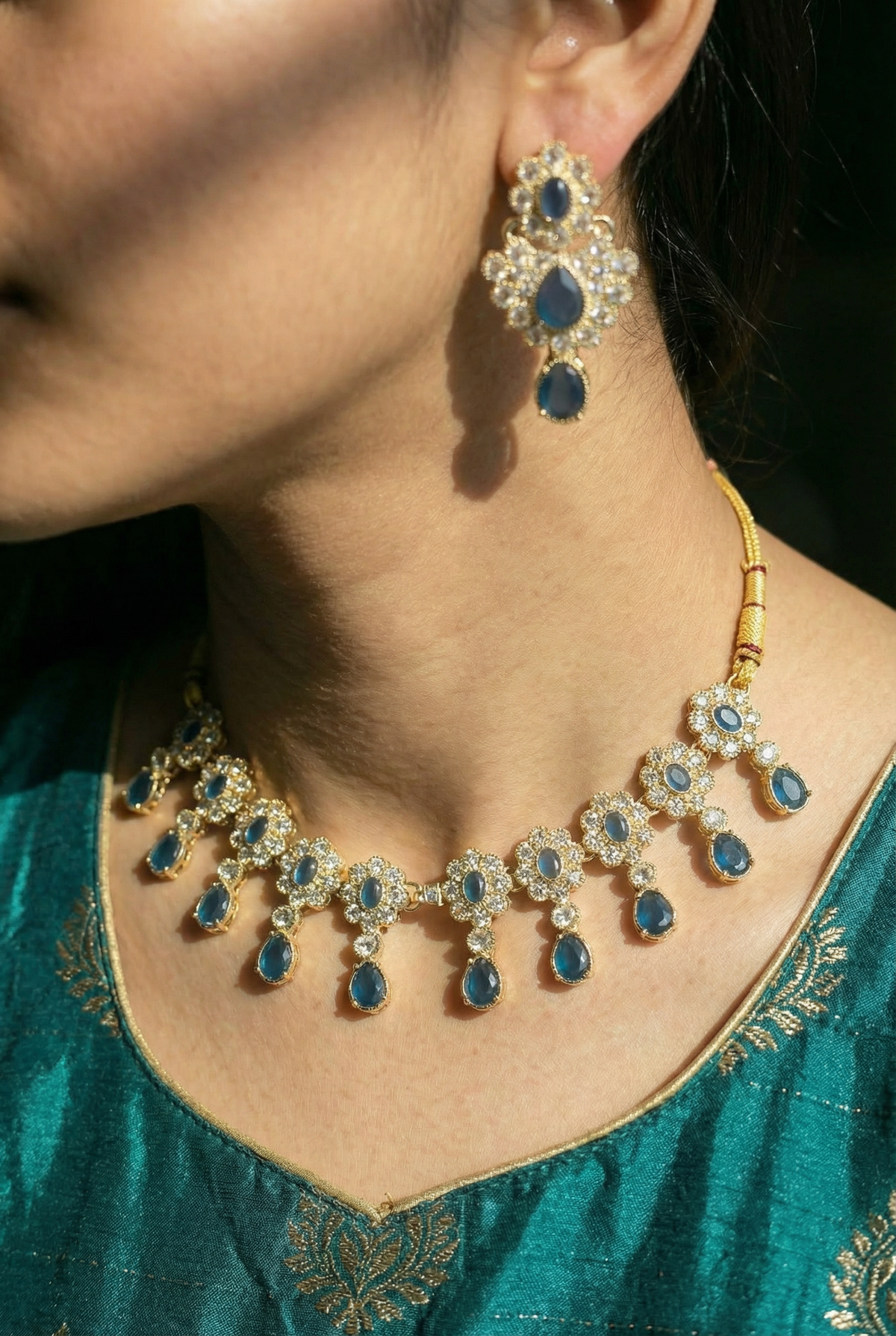 Azure Cascade Choker Set