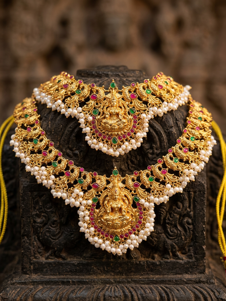 Temple Lakshmi Bridal Set